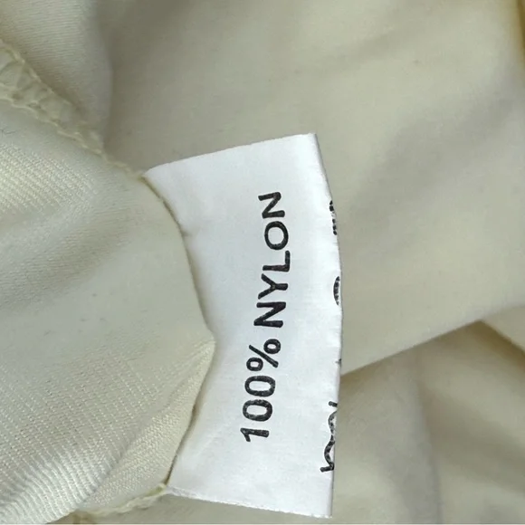 Pale Yellow Lace Trim Camisole Tank Top Y2K Lingerie Style S - Picture 12 of 13